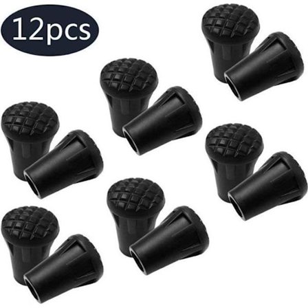 Nordic Walking Stav Tips Erstatningsgummitupper for turstaver som passer til de fleste staver