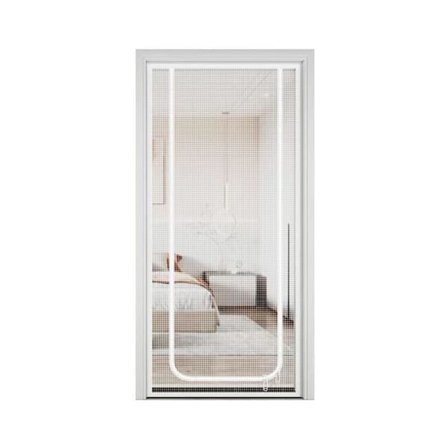 Cat repellent zipper door curtain - durable mesh, protects against cats and pests, easy to install