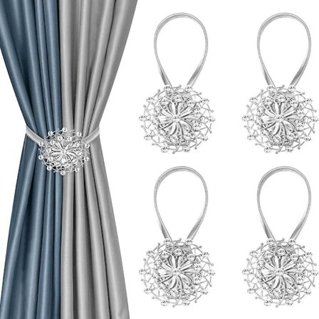 Magnetiska gardinband Guld SILVER SILVER