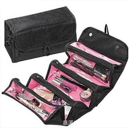 Makeup Bag, Cosmetic Bag for Women, Hanging Toiletry Travel Bag, Jewelry Organizer Foldable Cosmetic Bag
