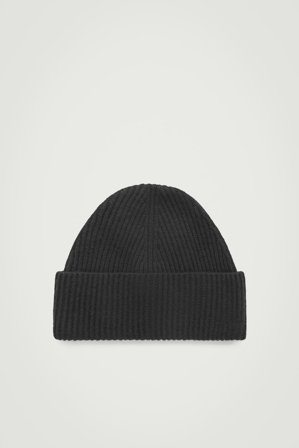 COS Men's Wool Beanie in Black