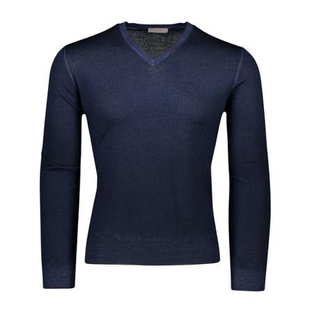 Gran Sasso, Jersey Blauw, Heren, Maat:S,wol