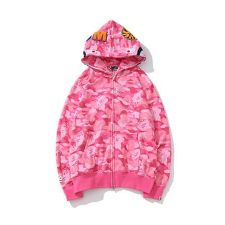 Shark Ape Bape Hoodie Camo Print Polyester Genser Casual Løstsittende Glidelåsjakke For Menn Kvinner Raoliang stil 12 style 12 XS