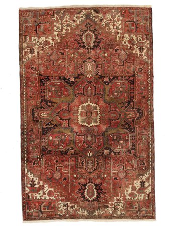 Hand Knotted Heriz Rug 184X287 Oriental Wool
