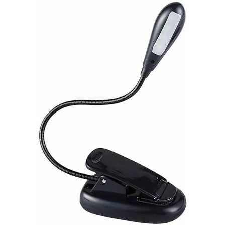 Ladattava lukulamppu, LED-kirjalamppu, kannettava ja joustava, 3 kirkkaustasoa, virtalähde ja USB-kaapeli mukana