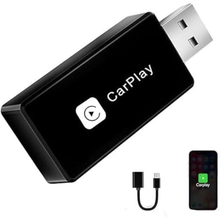 Trådlös CarPlay-adapter 2025, för CarPlay och Android Auto, Plug-and-Play