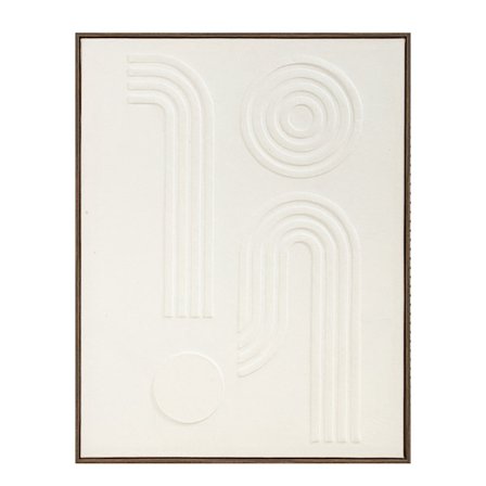 Seinätaide kankaalle kehyksillä, 70x90 cm, Beige