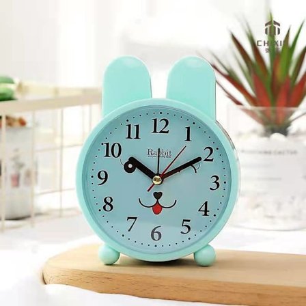 (AZC) Vekkerklokke for barn, kanin vekkerklokke for jenter og gutter