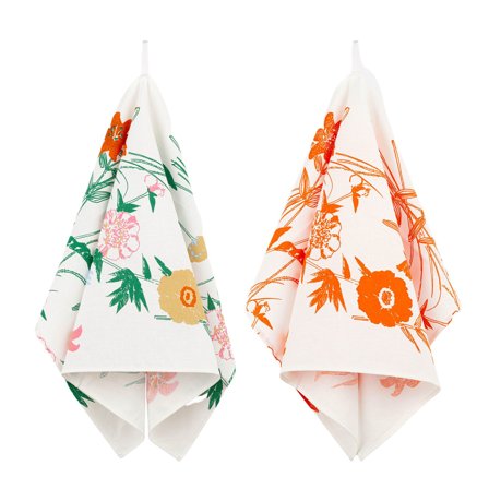 Marimekko Puutarhakutsut kökshandduk 2-pack | Dukning & Servering > Textil > Produkter av Lin > Kökshandduk | Bagaren och Kocken