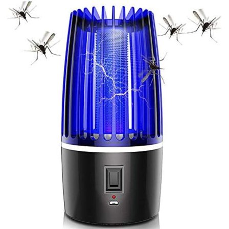 Tehokas 4000 V sähköinen hyttysten tappaja hyttysansa 1500 m2 jalan kantamalla ja 18 W UVA-hyttysten tappajapolttimolla