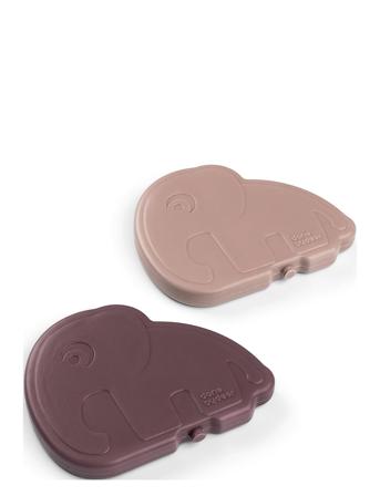 Køleelement 2 Stk. Elphee Pudder Home Meal Time Lunch Boxes Pink D By Deer