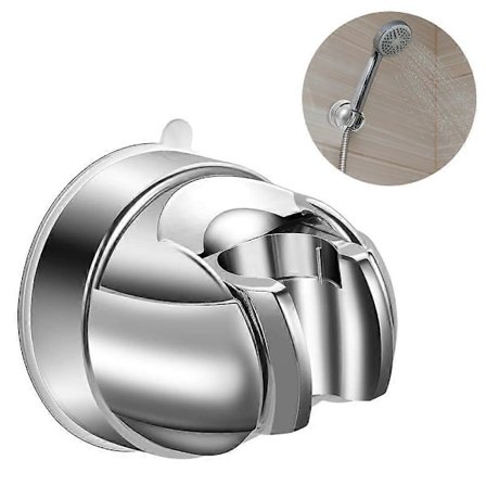 Brusehovedholder med tape og justerbar sugekop