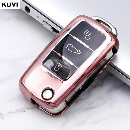 TPU-auton avaimenperä VW Volkswagen Polo Tiguan Passat B5 B6 B7 Golf 4 5 6 MK6 Jetta Lavida Skoda Octavia Seat Leon Altea -malleille