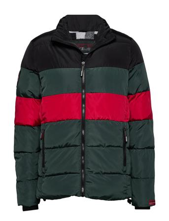 Colour Stripe Sports Puffer Green Superdry