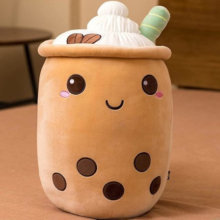 9.4 tommer Boba Plysj Perle Melk Te Kopp Plysjpute Søt C,ZQKLA