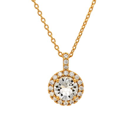 Lily and Rose Miss Stella Necklace - Crystal Halsband Dam Guld ONESIZE