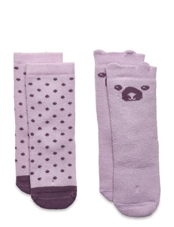 Minymo Baby Sock (2-Pack) - Multi/patterned - 15-18