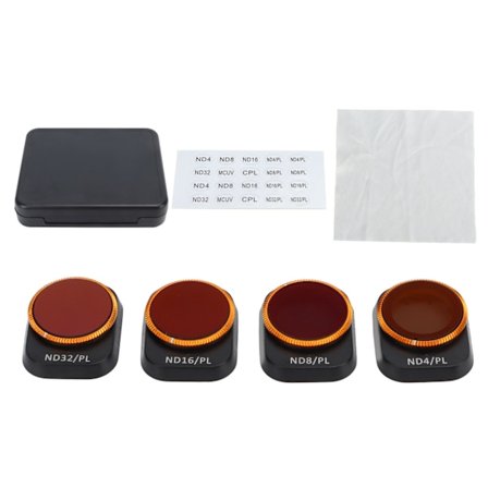 4 stk. kamerobjektivfilterkombinasjon justerbart ND PL CPL objektivfiltersett for DJI Mini 3 Pro RC-tilbehør