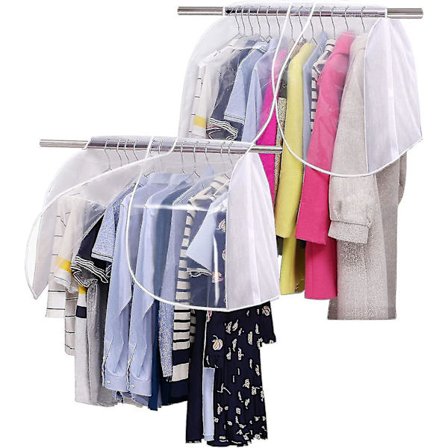 Hængende Skab Dæksel Opbevaring Støvsikkert 2 Pak Hvid