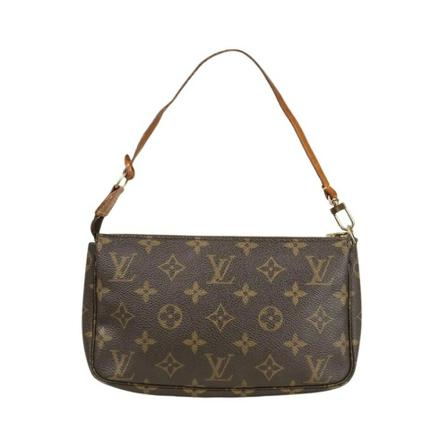 Louis Vuitton Vintage, Pre-owned Pochette Accessoires Monogram Bag Bruin, Dames, Maat:ONE Size,Canvas