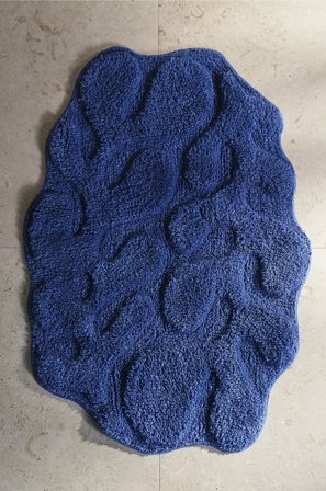 Jotex - Badematte Bomull/Bomull Blå farge HELI - Kjøp Baderomsmatter hos Jotex