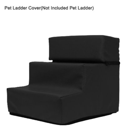 Tcgg-1; Svart Hundefottrekkedeksel Avtakbart Komfortabelt Kunstig Lær Sklisikkert Hunderampe Trappe For Valp Smallbee