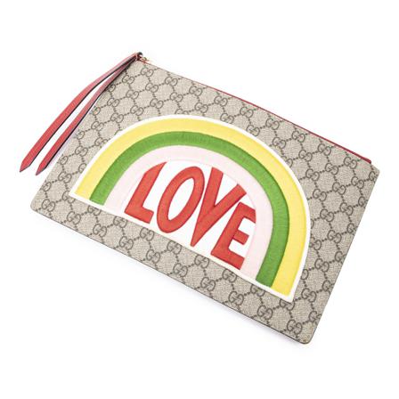 Gucci Vintage Pre-owned Clutches , Beige , Dames , Maat: ONE Size Vintage Tassen