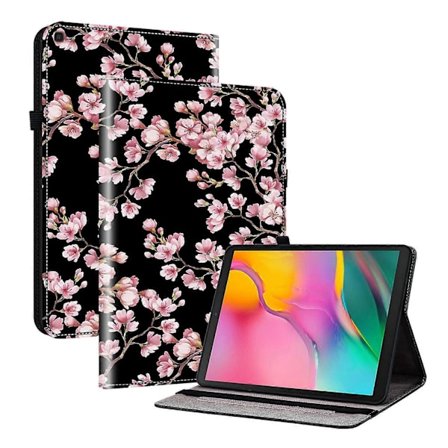 Kristalltextur Målat Läder Tablet Fodral-Perfet