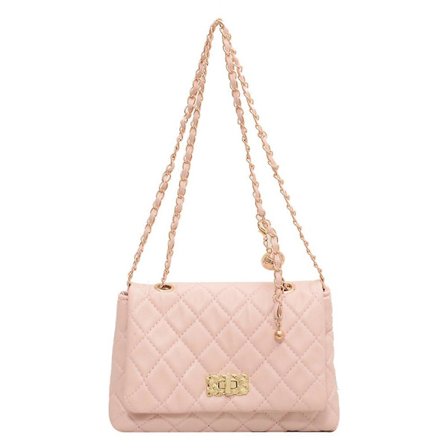 Dam axelväska mode clutch handväska quiltad designer crossbody väska med kedjerem