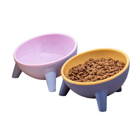 (Rosa, Gul, Turkis) Katteskål - Ikke spesifisert - 15° Vinkel - Matvaregodkjent Materiale - 260 ML - Trekantet