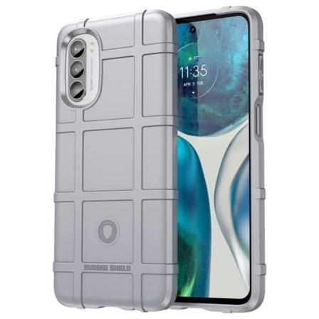 Rugged Shield Motorola Moto G52 kotelot - Harmaa Silver grey