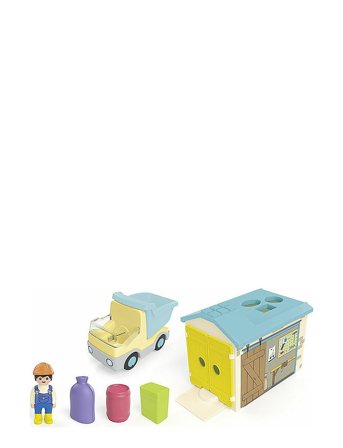 PLAYMOBIL Junior Dump Truck With Sorting Garage - 71686 - Multi/patterned - ONE SIZE