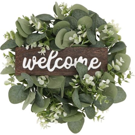 Anden Vægdekoration Blomst Velkomstskilt Hængende Guirlande til Hoveddør Antik Blomst Væghængende Kunstdekoration Bondegårdsindgang Hjem Veranda Hegn 