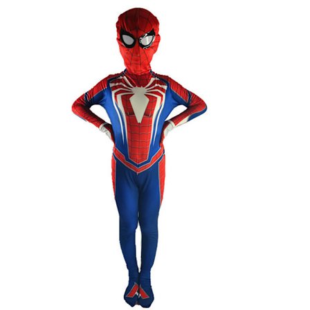 Halloween Spider Man Cosplay Kläder för barn PS4 Spider 100 yards