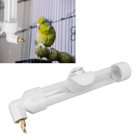 Fugle Vannbeholder, Automatisk Vanningsenhet for Papegøye (Hvit L) HB014 -hg