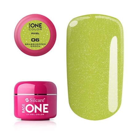 Base One - UV Gel - Pixel - Grasshopper Green - 06 - 5 gram