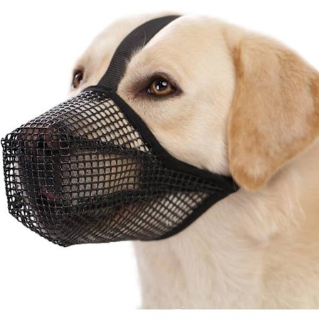 Hunde munnkurv, myk mesh munnkurv for små mellomstore store hunder Labrador tysk Sh