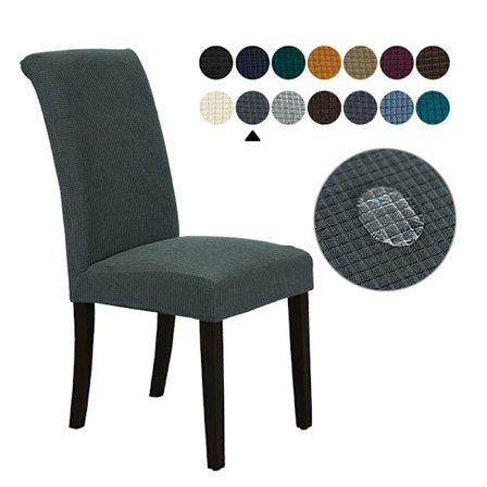 6 kappaletta ruokailutuolin päälliset Jacquard-joustava irrotettava pestävä