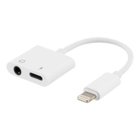 Lightning till 3,5 mm ljudadapter och laddning