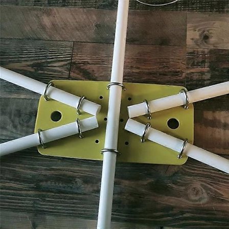 Kortvågs MOXON Antenn Kit Basplatta + Fast Konstruktion