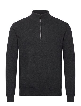Oscar Jacobson Patton Half Zip - Grey - XL