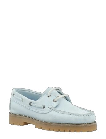 Biacapri Boat Shoe Suede Blue Bianco