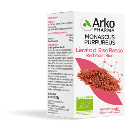 Arkopharma Lievito Di Riso Rosso 45 Capsule