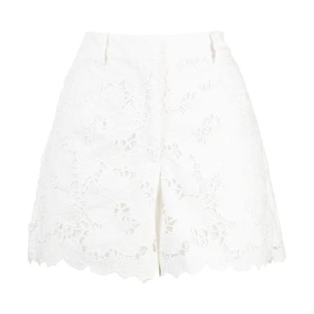 Self Portrait Short Shorts Hvid, Dame