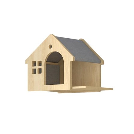 Klatrevegg for katter - Veggmøbler i tre - Veggelementer - Kattebro - Kattetre - Klatrestativ for katter - For soving, lek og avslapning (Kattehus)