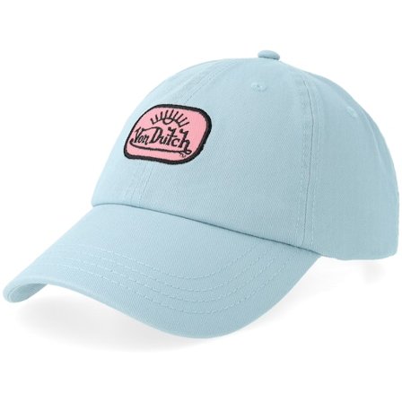 Von Dutch - Bleu unconstructed Casquette - Logo Mini Patch Light Blue Dad Cap @ Hatstore