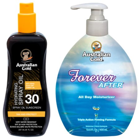 Australian Gold Carrot Oil Spray Spf30 + Forever After 400Ml
