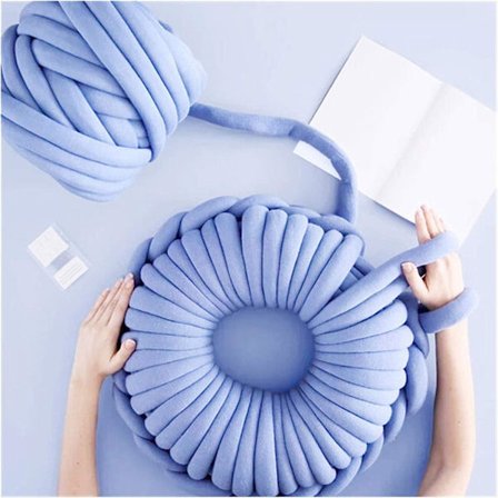 Tykk Strikkegarn Super Voluminøs Armstrikking ROVING Strikket Teppe Tykt Garn Super Tykt Garn for Strikking Hekle Tepper Hatter 500g Tykk 