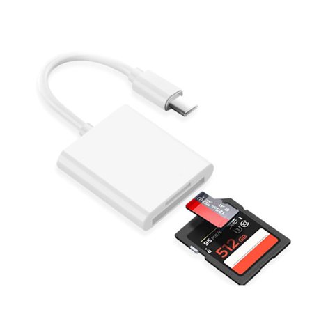 USB C till SD-kortläsare Adapter för SD TF Minneskortläsare Anslutning