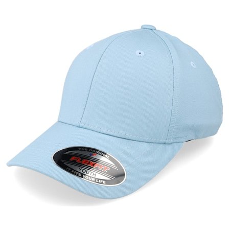 Kinder Flexfit - Blau flexfit Cap - Kinder Wooly Combed Carolinablue Flexfit @ Hatstore